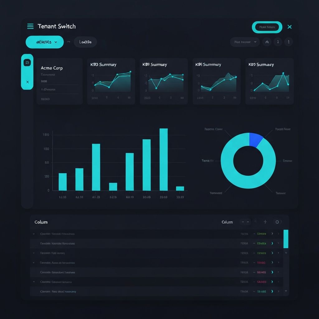 Multi-Tenant SaaS Analytics screenshot